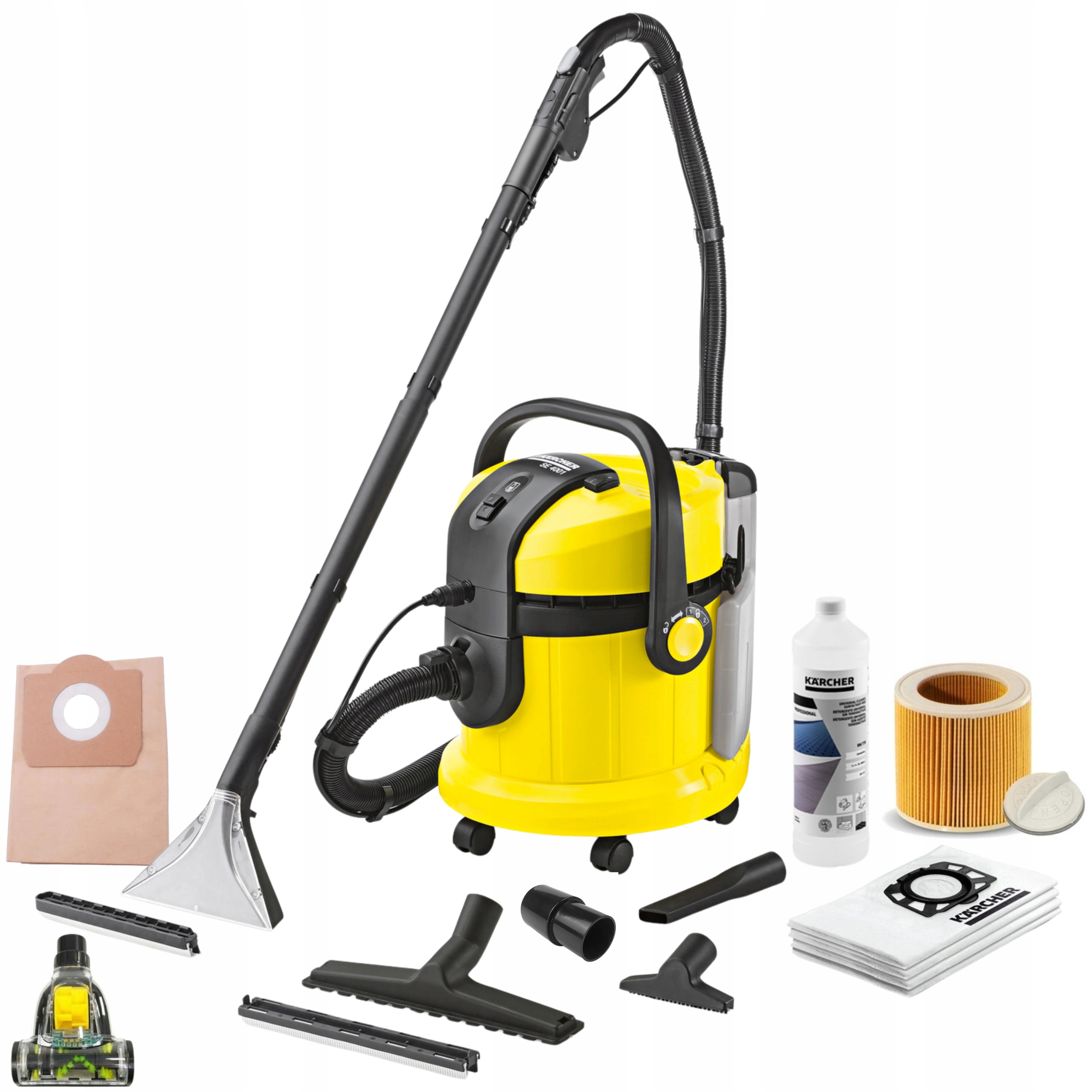 Kärcher SE 4001 1400 W umývací vysávač žltý/zlatý + 4 ďalšie produkty